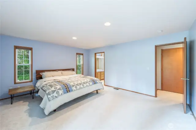 Main floor primary suite