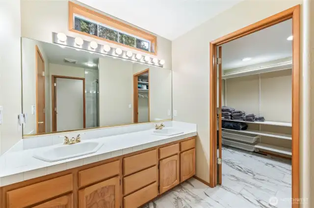 Main floor primary suite