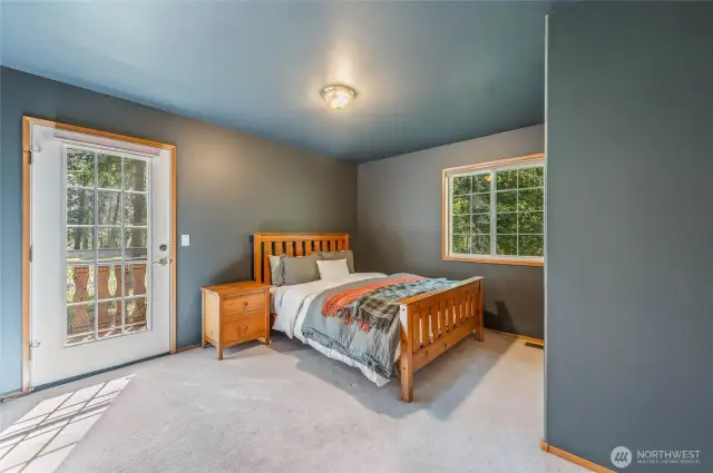 Upstairs Bedroom with balcony