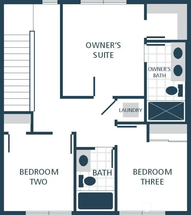 IMAGE IS A RENDERING Photographs are for illustrative purposes only. Features, finishes, interior/exterior colors, landscaping and floorplan shown may vary from actual homes built.