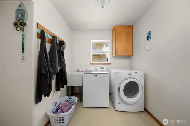 Full Laundry Room off of the Garage.