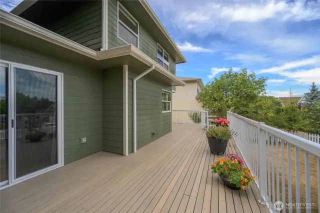 Spacious Deck - Great Place for Morning Coffee and Evening Beverages!
