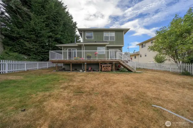 Large yard fully fenced and ready for pets!