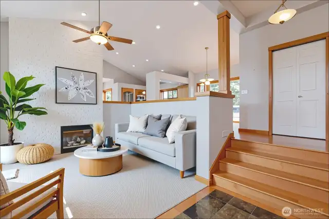 Entry and living room