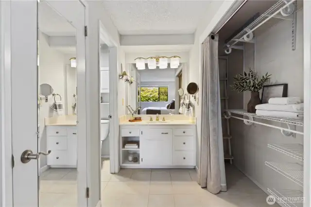 Primary Bath and closets