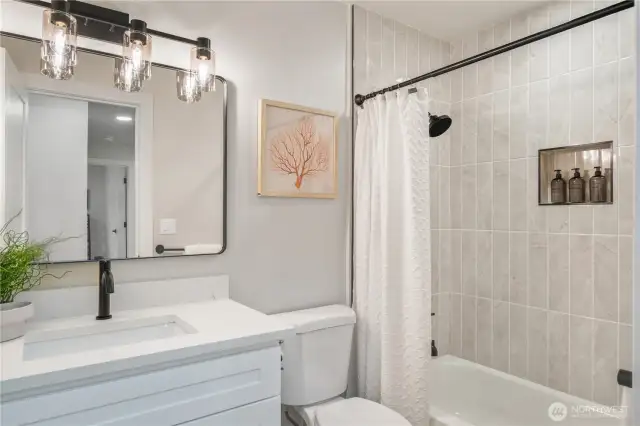 Hallway bathroom