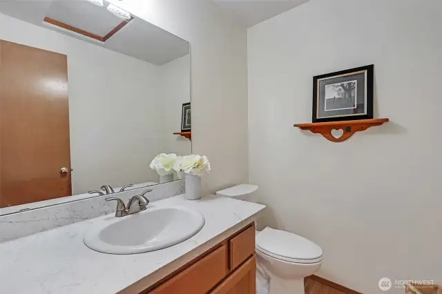 A Powder room is found on the main floor