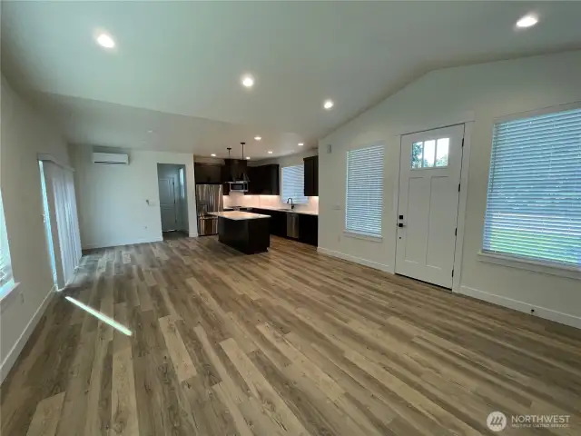 Spacious area has lots of light.