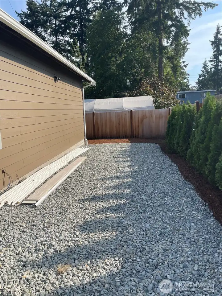 Side yard with RV Parking!!