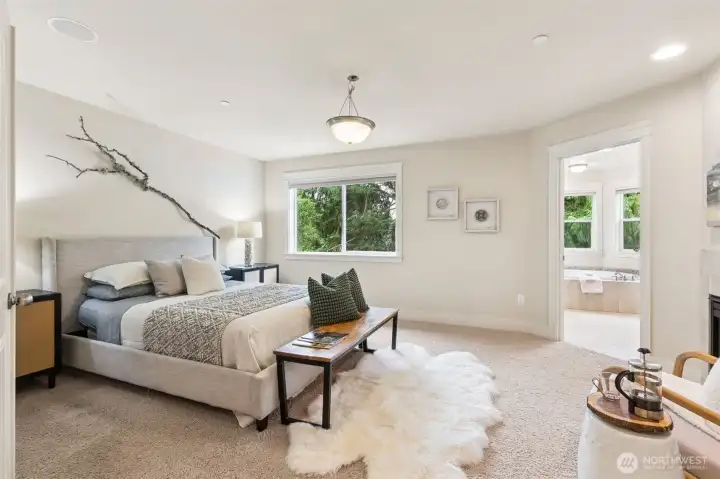 Second floor primary suite is a true retreat!