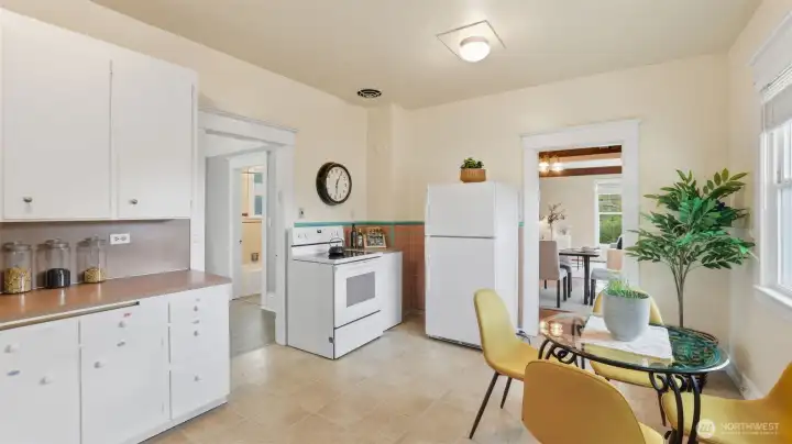 Perfect for both meal prep and morning coffee, this kitchen is designed for comfort and ease.