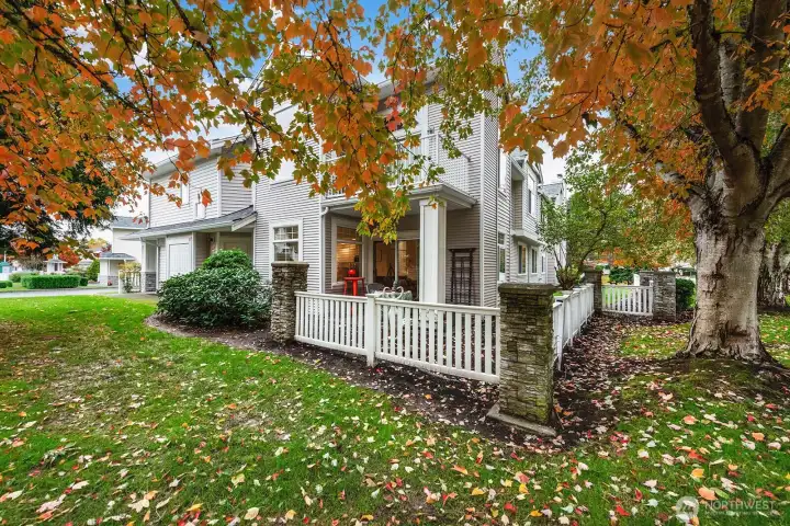 The patio for this unit is covered for year round enjoyment.