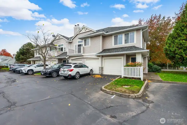 Owners have a second parking space adjacent to the garage. The community also has plenty of guest parking.