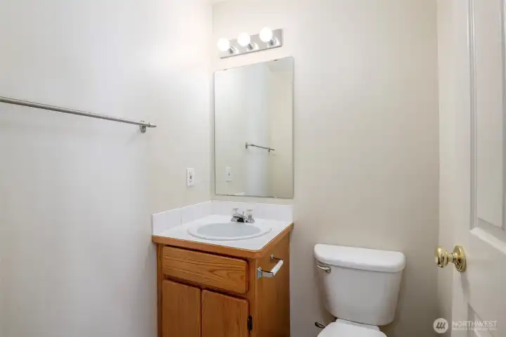 Half bath on main floor
