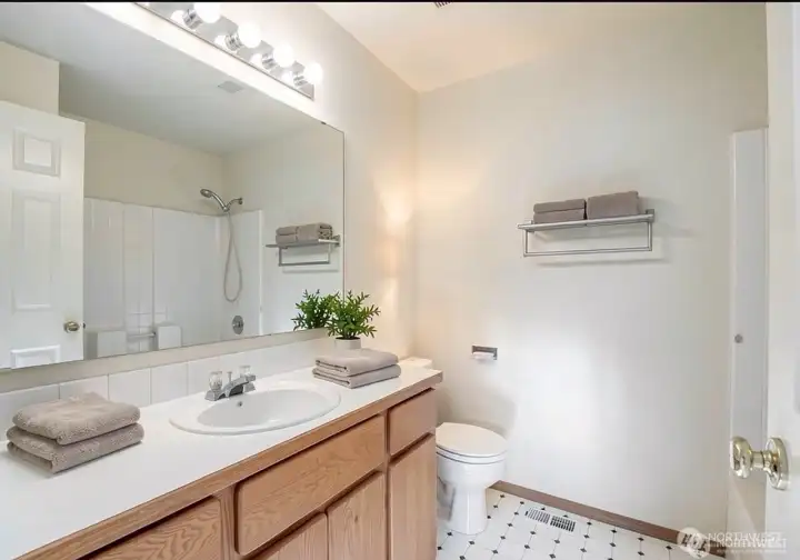 Staged Primary bathroom