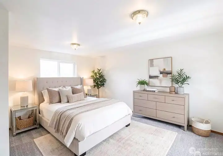 Staged secondary bedroom or could be used as bonus room.