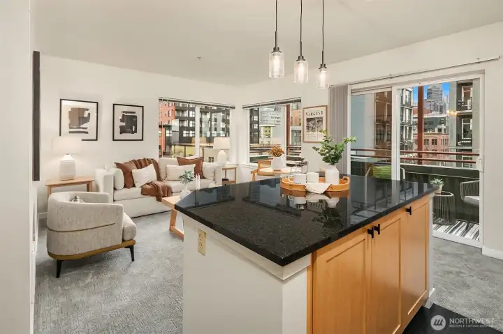 Corner unit that is flooded with natural light!