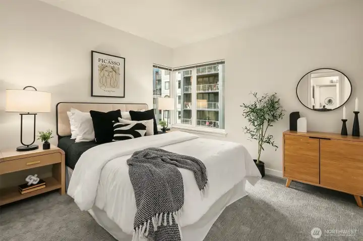 1 of 2 bedrooms. Closets fully built-out.