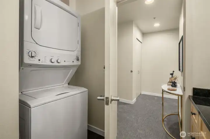 New washer and dryer in unit!