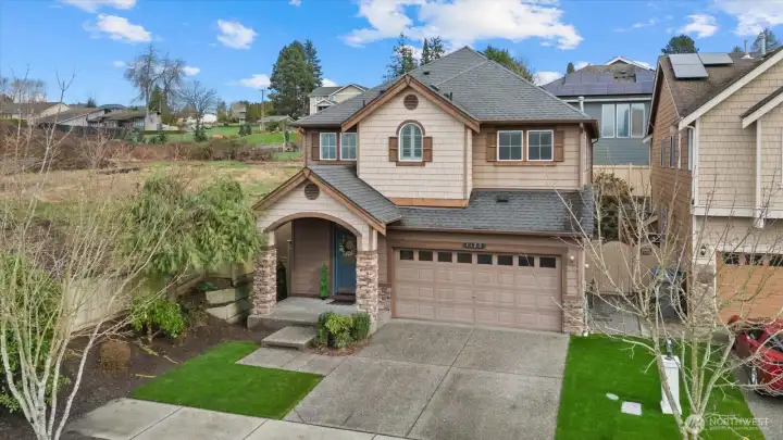 Low-Maintenance Turf Front Yard