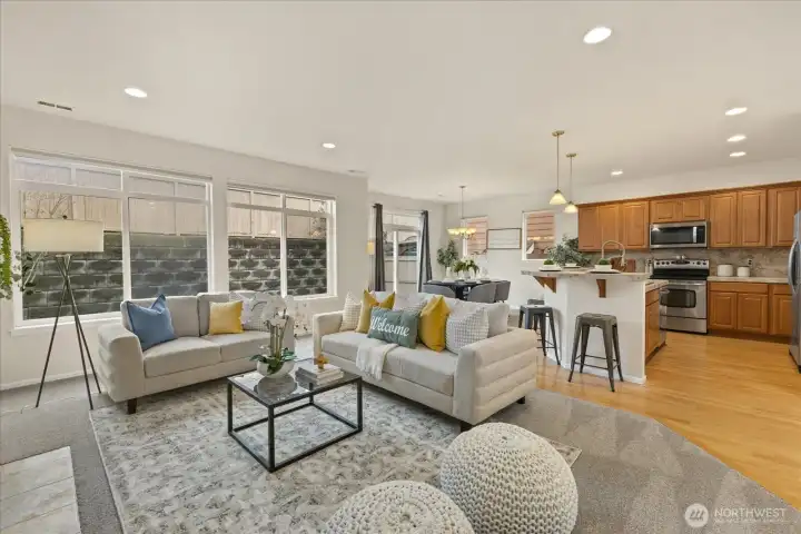 Bright Open Concept Floor Plan