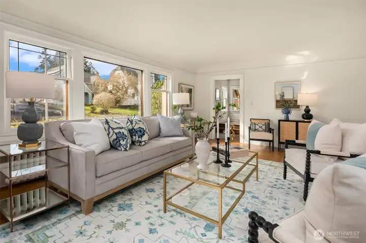 View towards front entry.