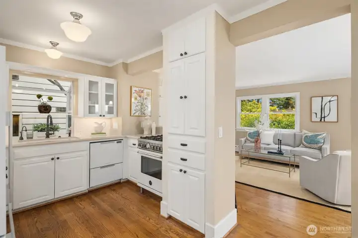 semi-open floor plan for easy entertaining.