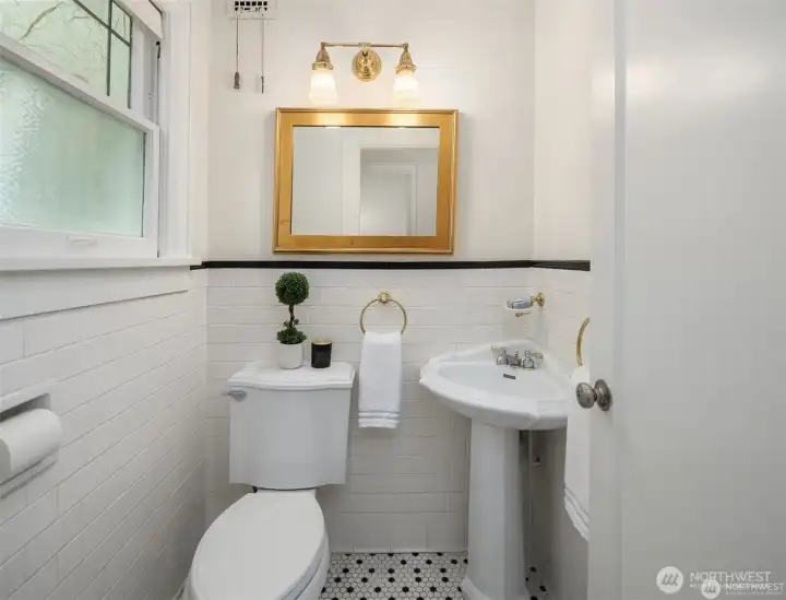 Charming main floor bath.