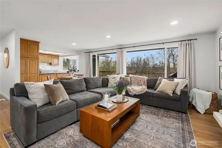 Did we mention that western sunset view through the windows with new trim and casings?