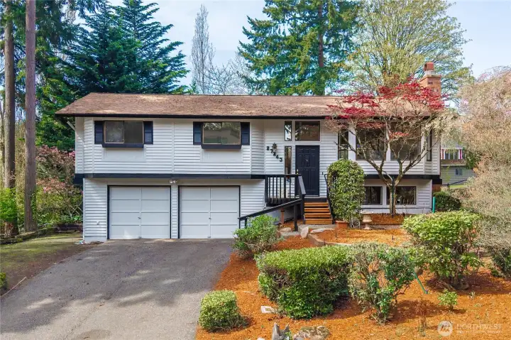 Fresh paint and landscaping welcome you home