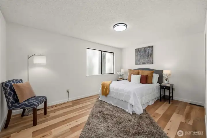 New plank flooring in all the bedrooms