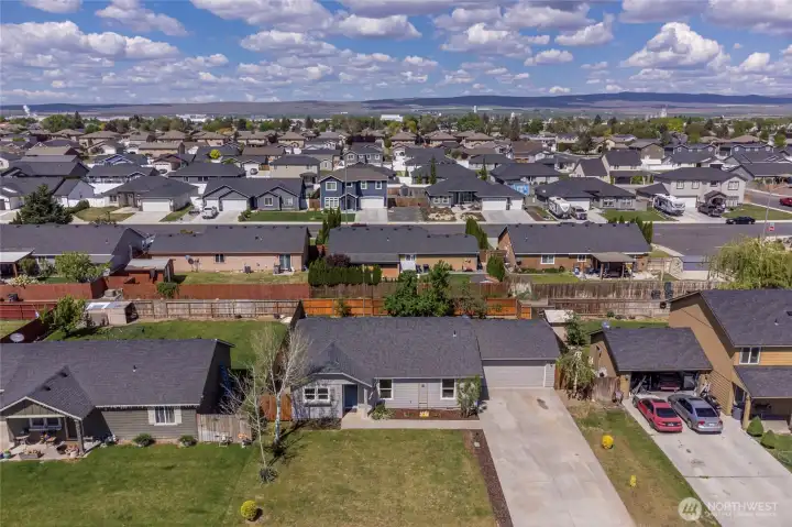One level home with attached 2 car garage