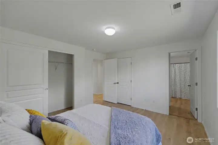 Primary bedroom with ensuite bathroom