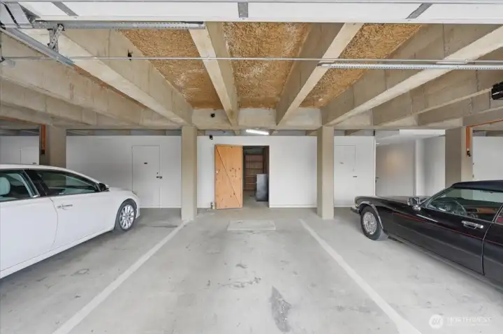 Single stall covered parking in community garage.  Storage unit is directly in front of the parking space.  Remote control access, clean and dry. Near unit and access to unit.