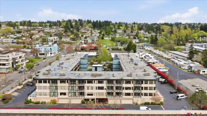 Second deck from the right to see your balcony view.  Walk to town for several options for food, fun and adventure.  Des Moines Waterfront community is a great central location just a half hour drive to many major cities in all directions.  A maintenance assessment is nearing completion for Mariner Manor and the sellers has paid the  assessment fee in full.