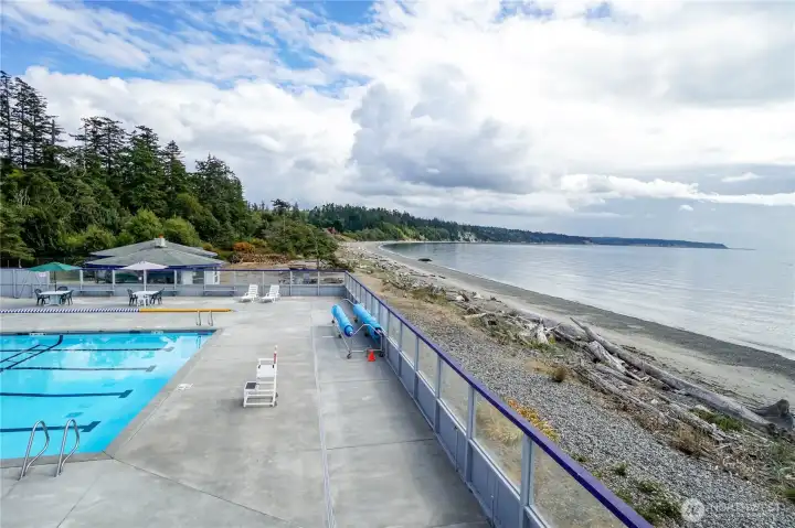 Right on the beach!
