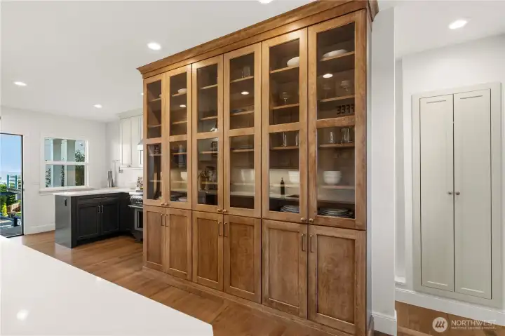 Beautiful built-in cabinetry.