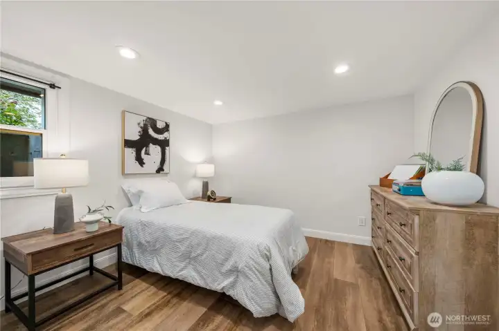 Great sized bedroom in fully finished lower level.
