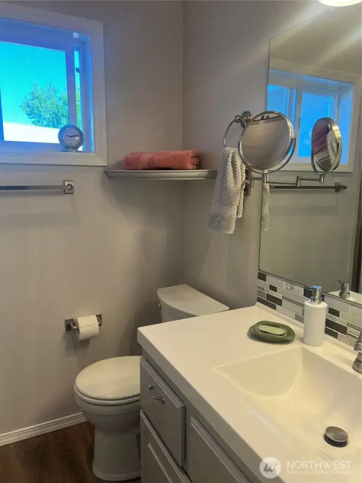 remodeled bathroom upstairs