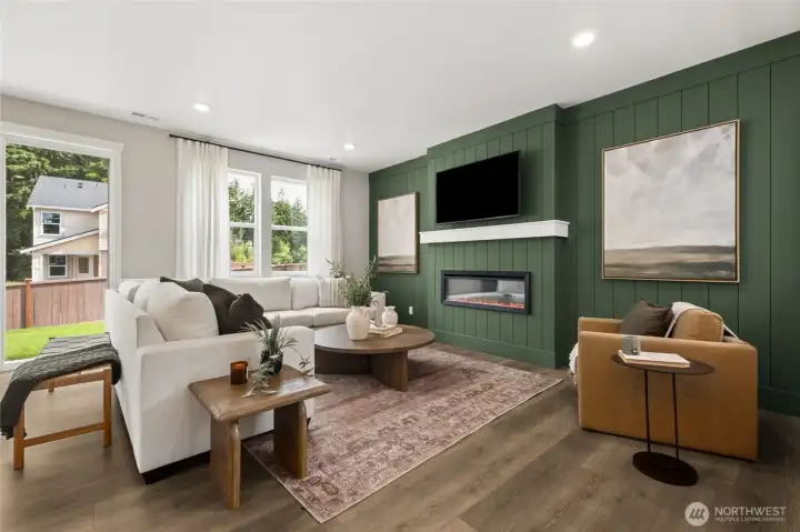 Photo rendering is representational and may be virtually staged. Actual home is under construction and finishes, elevation, and paint colors may vary. See site agent for details.