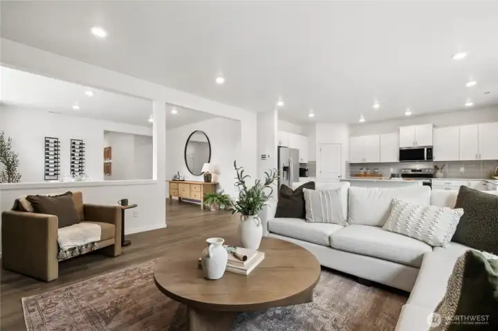 Photo rendering is representational and may be virtually staged. Actual home is under construction and finishes, elevation, and paint colors may vary. See site agent for details.