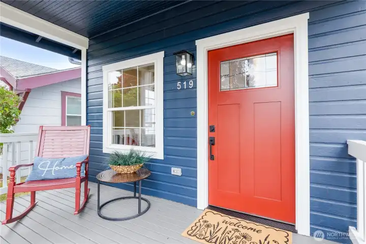 New front door and hardware. New front door and hardware.