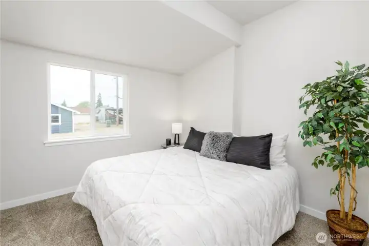 Primary with room for a king size bed. Primary with room for a king size bed.