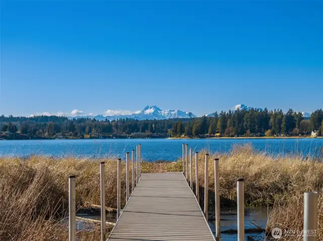 Private bridge spans the unique Coastal Lagoon - a fresh and saltwater playground for dozens types of birds.