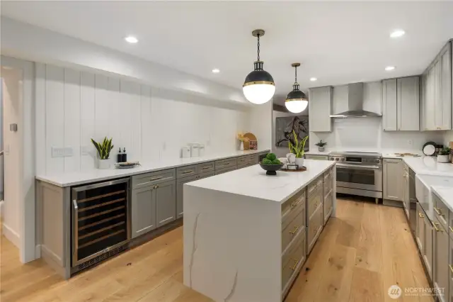 If you like to entertain or even if you don't this kitchen can handle anything. It's beautiful in design and function.