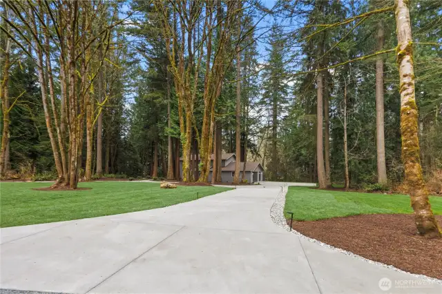 This private estate sized property just got all new driveways and walkways and meanders you down the paths to your newly renovated home. It's got curb appeal and presence!