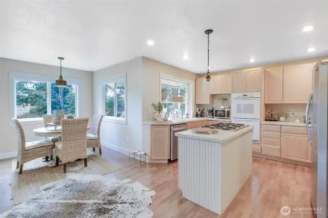 Kitchen and dining area