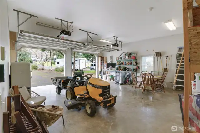 Attached garage