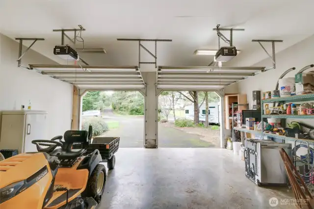Attached garage