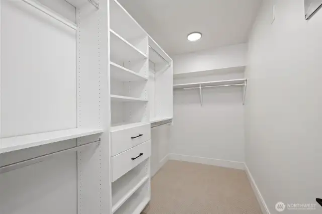 Organized Spaces closet in Primary